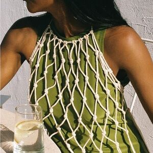 White Macrame Top